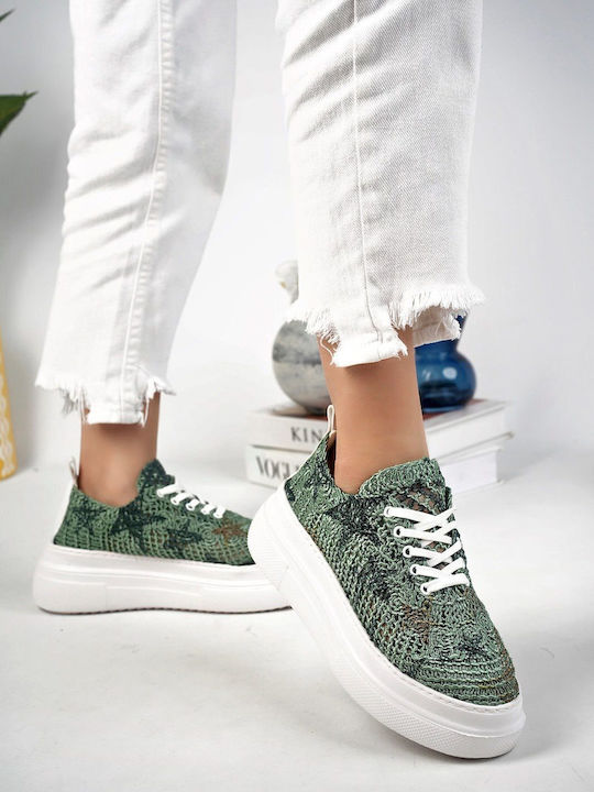 Γυναικεία Chunky Sneakers Μέντα
