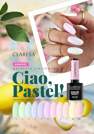 Claresa Ciao Pastel Gel Nail Polish 6 6.5g