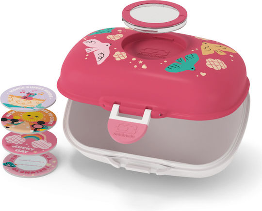 Monbento Пластмасова Детска Кутия За Храна 0.6 Литра Розова