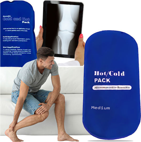 Compresă cu Gel pentru Crioterapie/Terapie cu Căldură cu Husă pentru Gât 23x13cm