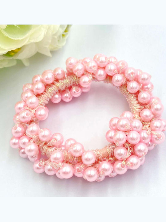 Elastic Hair Brilliant Beads Glamor Pink