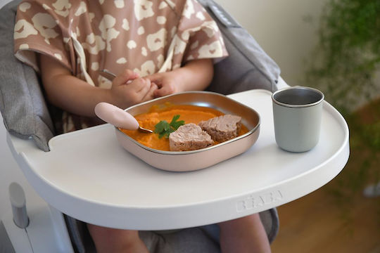 Beaba Feeding Set Metal Pink 2pcs for 36+ Months
