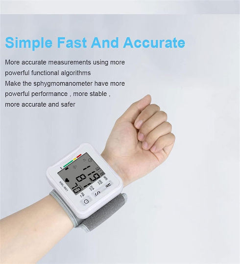 Tensiometru Electronic de Încheietură Zola Ecran LCD Oprire Automată 8x7 cm Alb