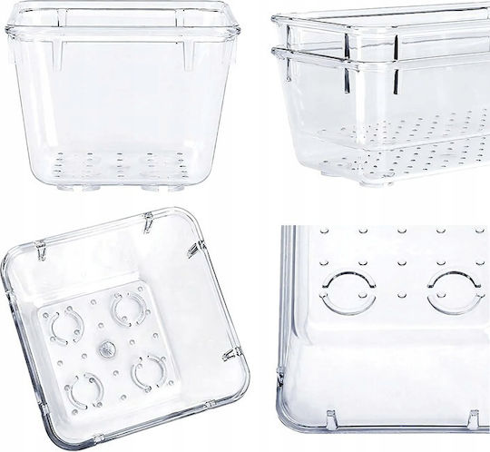 Set 25 Organizers 4 Different Sizes 7.5 15 23 X 7.5/15 X 5 Cm Plastic Transparent