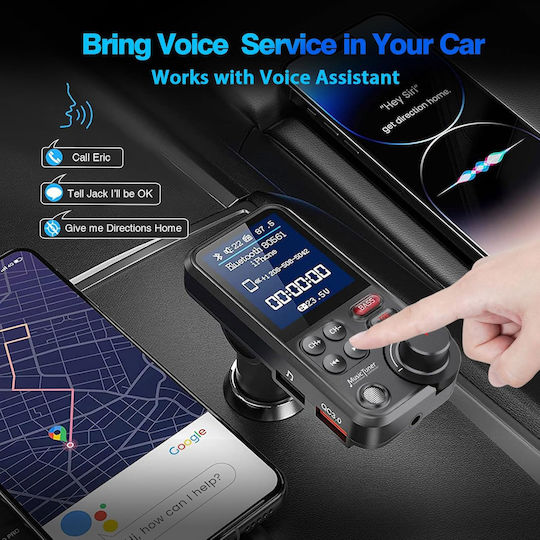 FM Transmitter Car Gizmovine with Bluetooth USB AUX MicroSD