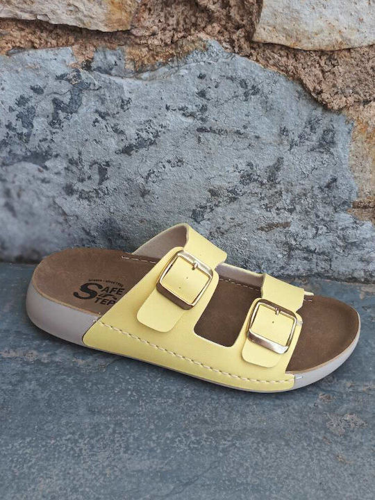 Sandale Casual Damă Anatomici Din Piele Bej