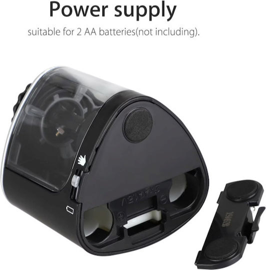 Electric Pencil Sharpener Zola Automatic Battery Powered 6.5 X 6.4 X 7.3 Cm Black