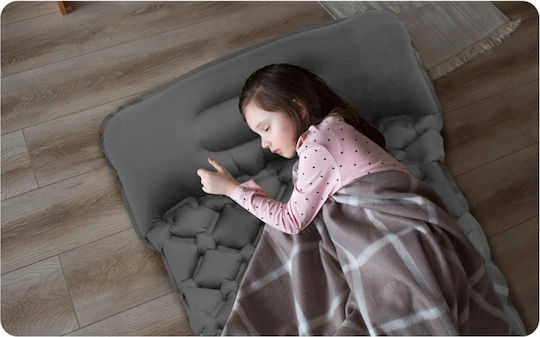 Saltea Gonflabilă de Dormit Single cu Pompă Integrată 190x60x5cm Gri