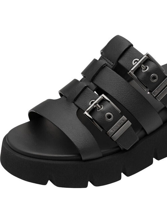 Summer Women's Platforms in Style Slippers Black