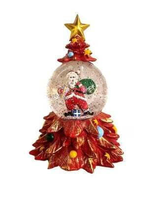 Weihnachts Schneekugel Beleuchtet mit Bäumen