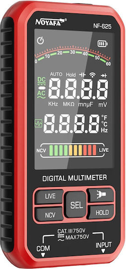 Noyafa Digital Multimeter with AC DC Temperature Measurement NF-625
