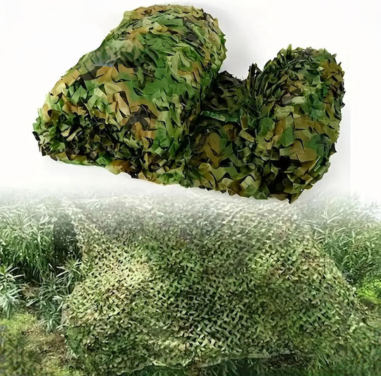 Plasă De Camuflaj Zola Oxford Poliester Rezistent La Apă 3 X 6 M Ușor De Instalată Verde