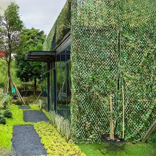 Plasă De Camuflaj Zola Oxford Poliester Rezistent La Apă 3 X 6 M Ușor De Instalată Verde