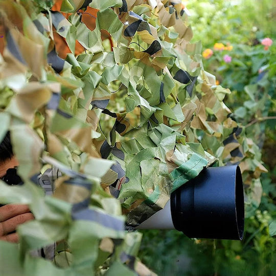 Plasă De Camuflaj Zola Oxford Poliester Rezistent La Apă 3 X 6 M Ușor De Instalată Verde