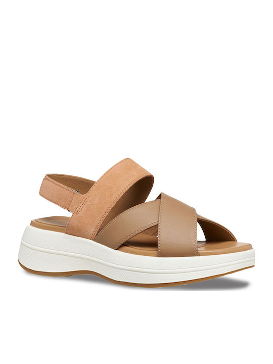 Spherica Flache Damen Sandalen Beigen