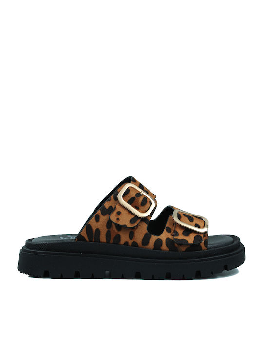 Damen Anatomische Flatforms Braun