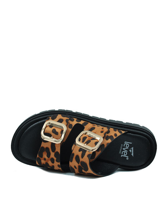 Damen Anatomische Flatforms Braun