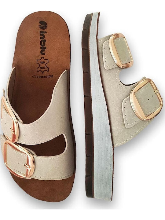 Leather Women's Anatomic Beige Sandals