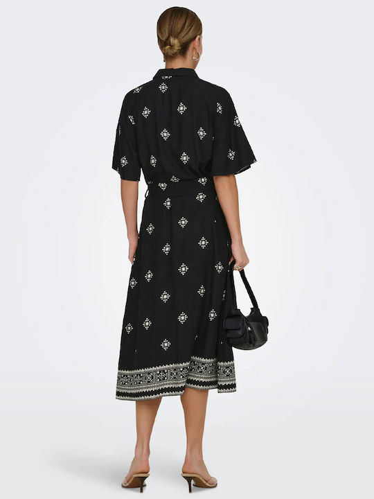 Midi Dress for Wedding / Christening Black