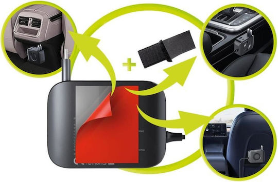 Mobile Origin Car Charger 75W 3A Fast Charging with Ports: 1xUSB 2xType-C with Cable Type-C Black Color