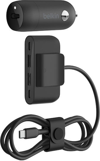 Belkin Încărcător Auto 30W cu un Port: 1xType-C Negru Culoare