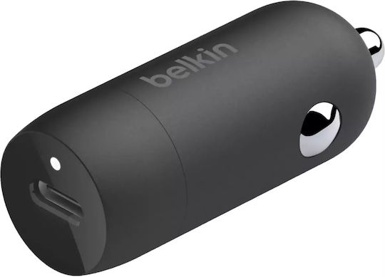 Belkin Încărcător Auto 30W cu un Port: 1xType-C Negru Culoare