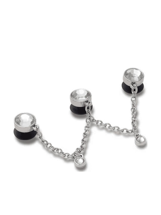 Crocs Jibbitz Charm Dreifach SMT Edelstein Kette Weiß