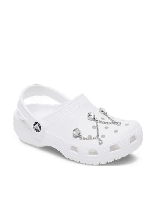 Crocs Джибитс Декорация За Обувки Тройна Смарагдова Верижка