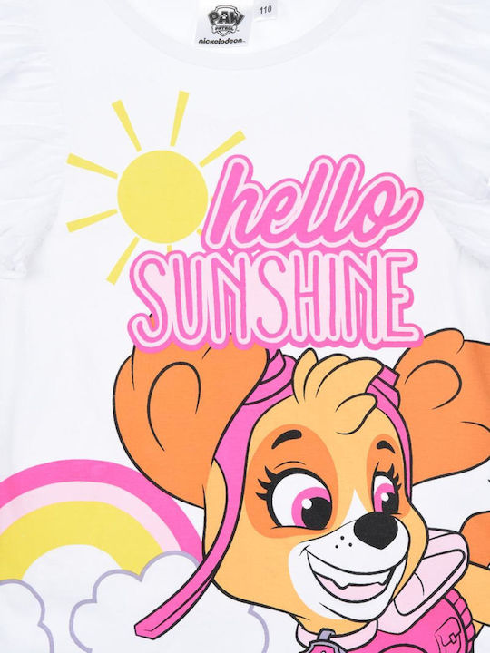 Kids Top White Hello Sunshine