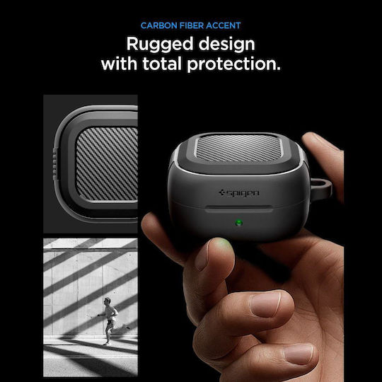 Spigen Silicone Case with Hook in Black for Samsung Galaxy Buds 4 / 4 Pro