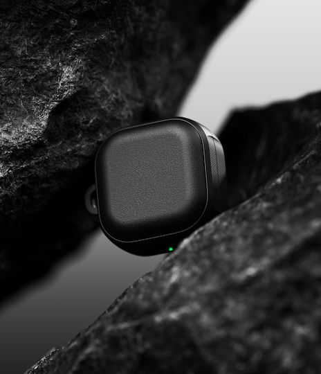 Ringke Onyx Θήκη Σιλικόνης με Γάντζο σε Μαύρο χρώμα για Galaxy Buds4 / 4 Pro