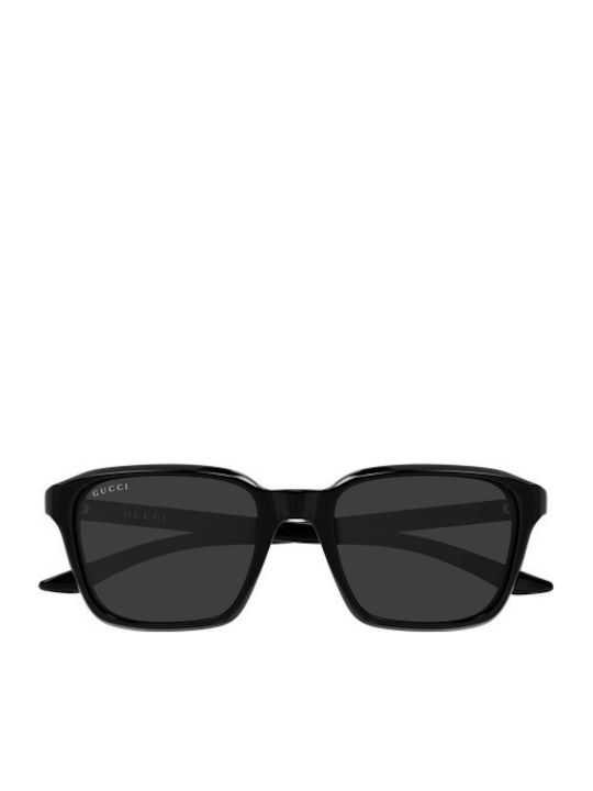 Gucci Men's Sunglasses With Black Horn-Rimmed Frame And Grey Lens GG2078S 001
