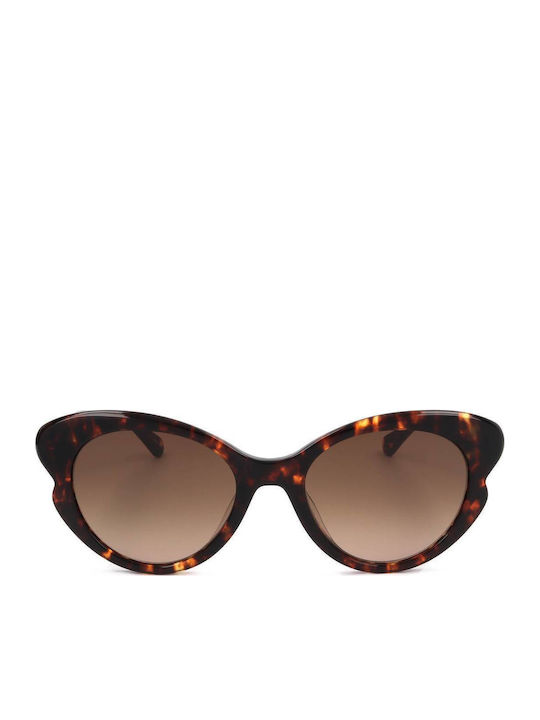 Kate Spade Γυναικεία Γυαλιά Ηλίου με Καφέ Κοκκάλινο Σκελετό και Καφέ Φακό ELINAGS086F3H