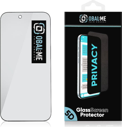 Obal:Me 5D 0.33mm Privacy Tempered Glass Black (iPhone Air)