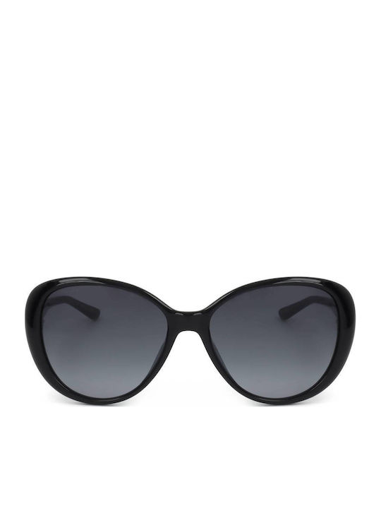 Jimmy Choo Women's Sunglasses with Black Horn-Rimmed Frame and Gradient Lenses
