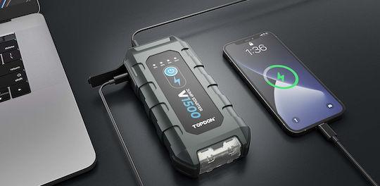Topdon V1500 Tragbar Auto-Starthilfe 10000mAh
