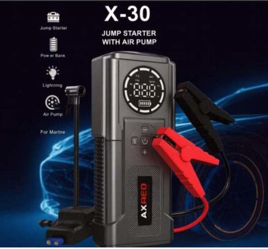 Axred X-30 Tragbarer Batterie-Starter Auto & Motorrad 24000mAh mit Power Bank USB Pumpe 12V
