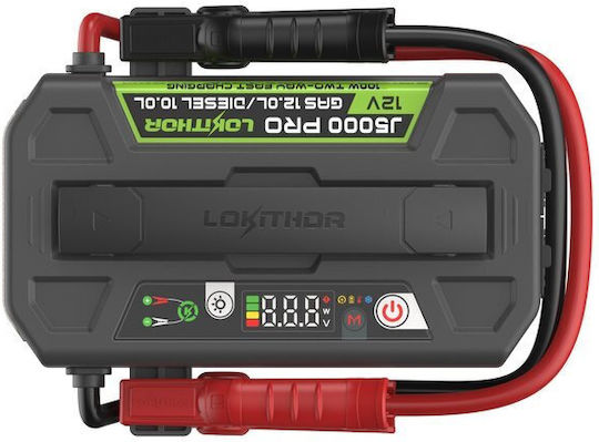 Lokithor J5000 Pro LifePO4 Φορητός Εκκινητής Μπαταρίας Αυτοκινήτου με USB / Φακό / Power Bank 12V