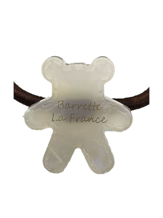 Elastic Casual Hair Sleeve Pooh Teddy Irisé Adorable White Elastic Casual Hair Sleeve Pooh Teddy Irisé Adorable White