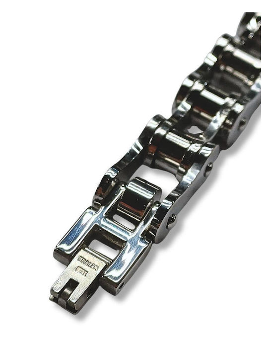 Men's Chain Bracelet Made of Stainless Steel 21cm