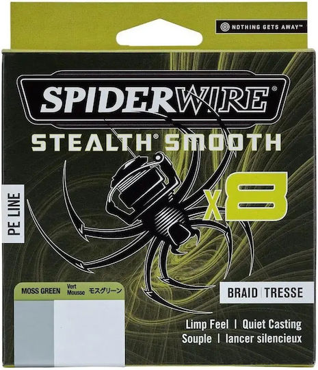 Spiderwire Stealth Smooth8 X8 Împletitură 0.23mm Verde