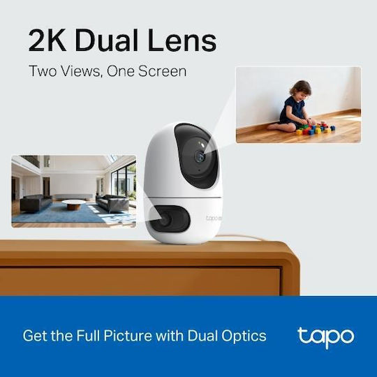 TP-LINK Tapo C245D v1 IP Dual Surveillance Camera Wi-Fi 3+3MP with Two-Way Communication