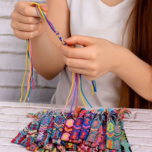 Set 50 Fire Colorate Zola Broderie Împletit Proiecte Handmade Lungime Fir 8m Poliester Multicolor