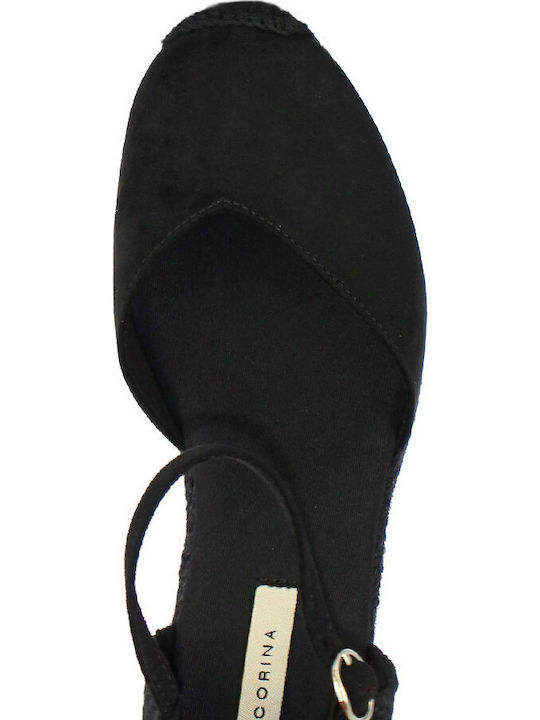 Summer Women's Platform Espadrilles Style Black