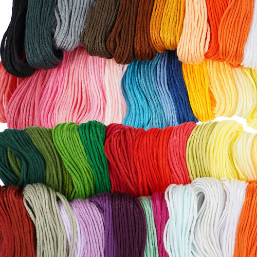 Embroidery Set Zola 100 Colored Threads Thread Length 8 M Accessories Included 30 X 45 Cm