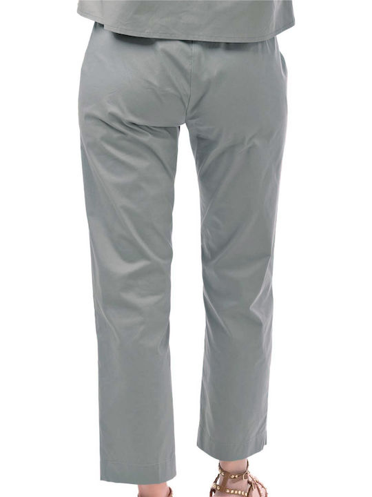 Women's Fabric Trousers Khaki