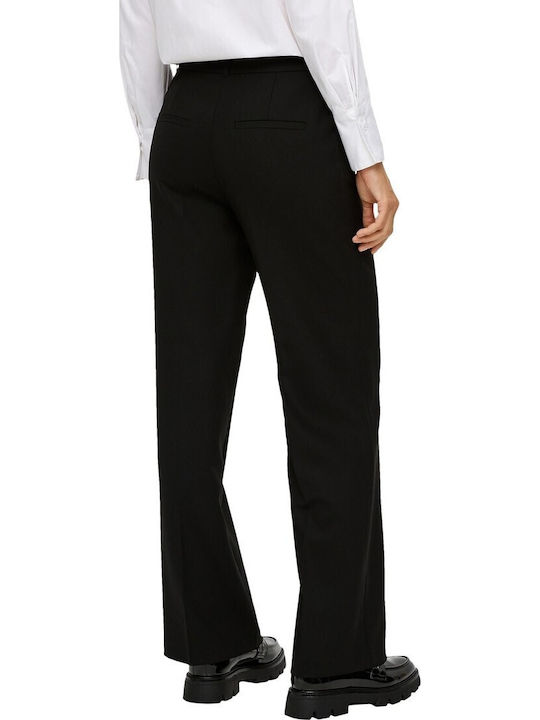 Damen Stoffhose Schwarz