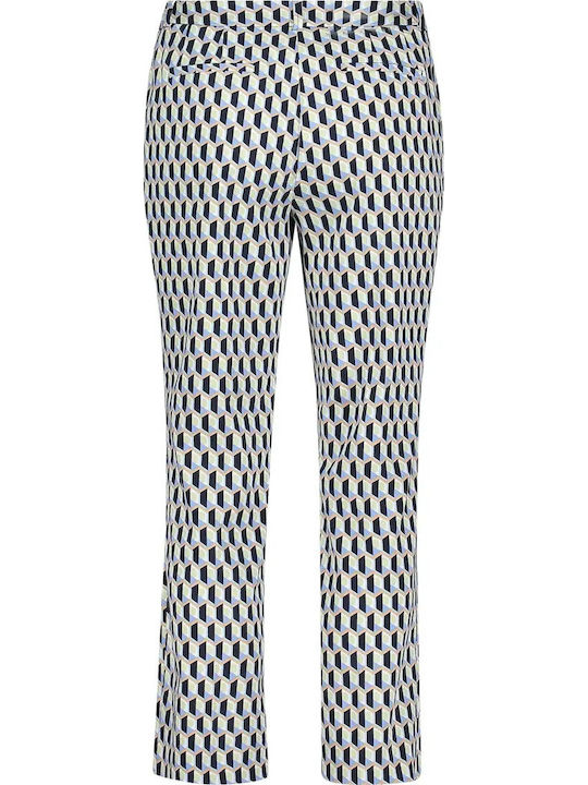 Damen Blaues Set mit Hose in Schlanke Passform