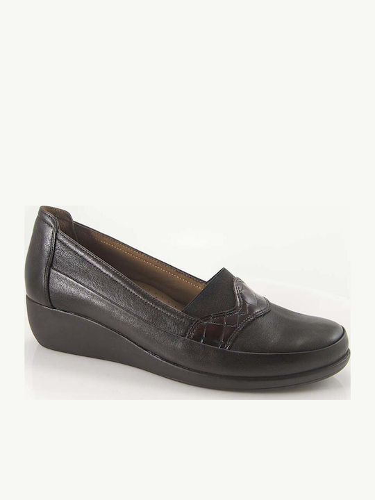 819 Leather Women's Moccasins in Burgundy Colour