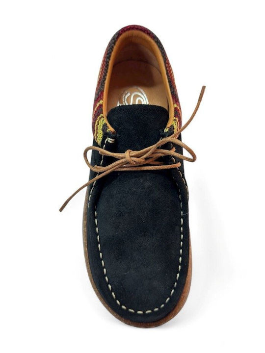 Leather Women's Loafers in Black Colour